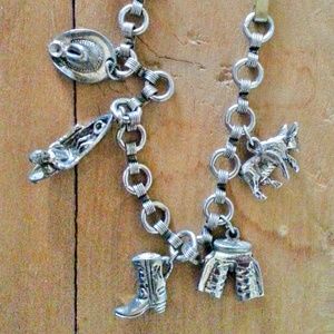 Vintage Western charm bracelet